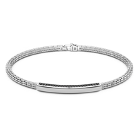Bracciale Zancan Uomo  Insignia 925 in Argento Spinello ESB154 - ESB154